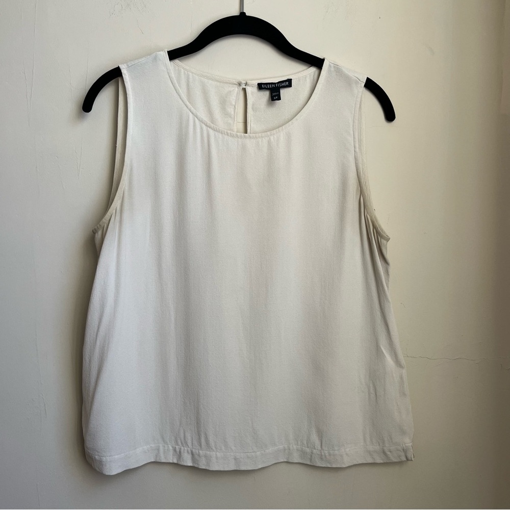 eileen fisher 100% silk tank top